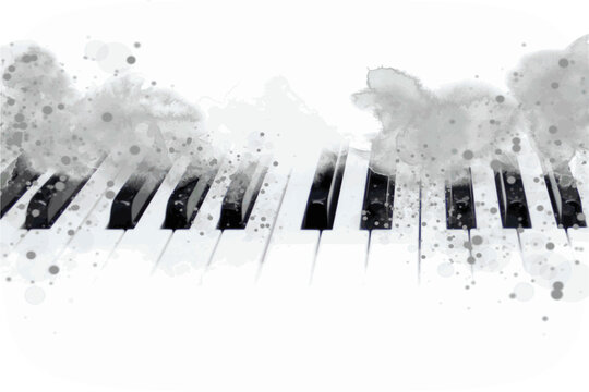 Piano - 10. Music graphic with piano in vector quality.
