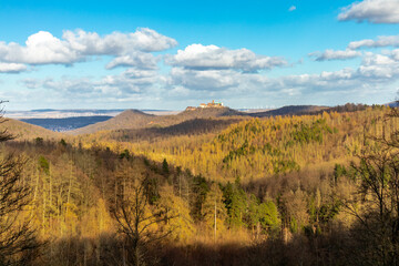 Frühlingsspaziergang durch den Südwesten des Thüringer Waldes mit Blick auf die Wartburg -...