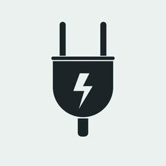 Plug vector icon illustration sign