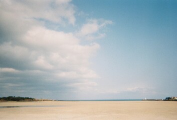 beach and clouds