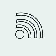 Wifi vector icon illustration sign