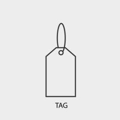 Tag vector icon illustration sign