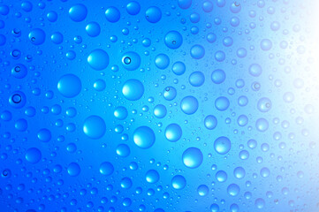  water drops over blue background