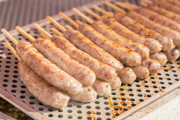 串焼き　串焼 肉料理　屋台　縁日　夏祭り　縁日　神社