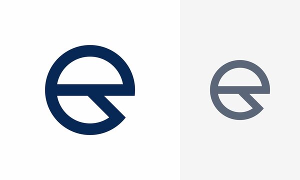 Letter E logo. Icon design. Template elements. Geometric abstract logos	