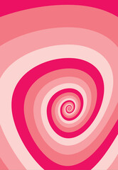 Artistic spiral shape. Vector drawing