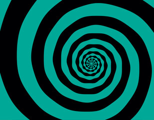 Artistic spiral shape. Vector drawing