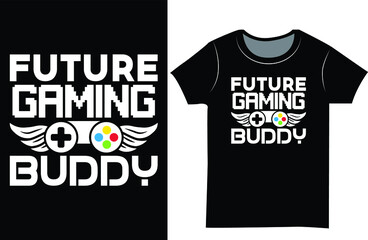 Gaming t-shirt design. Gamer t shirt design for kids. Birthday gift t-shirt design.