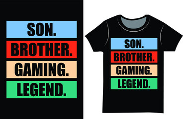 Gaming t-shirt design. Gamer t shirt design for kids. Birthday gift t-shirt design.
