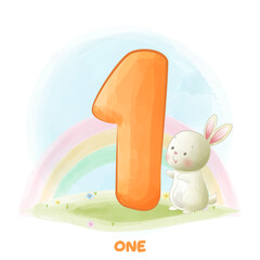 Cute funny animal font numbering collection  © Sofyan