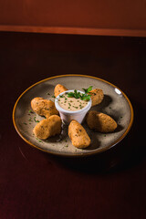 Perfect Pasta Classic Italian Homemade Artisan Bacon Tomato Sauce Sausage Sweet Melted Cheese Onion Chicken Meat Shrimp Menu Gourmet on a Dark Background