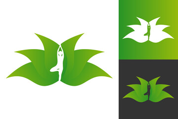 Illustration Vector Graphic of Nature Yoga Logo. Perfect to use for Yoga Company