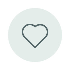 heart button simple like vector