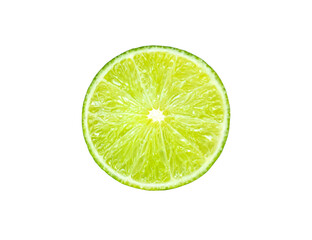 lime isolated on white