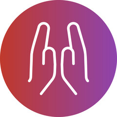 hands gradient icon