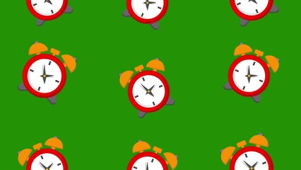 alarm clock background animation.4K Video motion Animation.