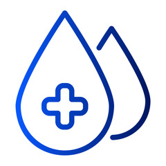Fototapeta premium blood donation gradient icon