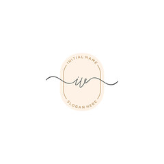 I V IV Initial handwriting logo template vector