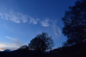 Cielo all'imbrunire