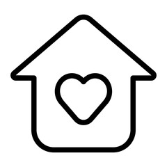 home sweet home line icon