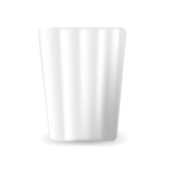 empty white cup