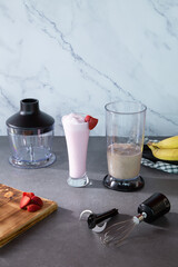 electric kitchen blender on non-isolated background