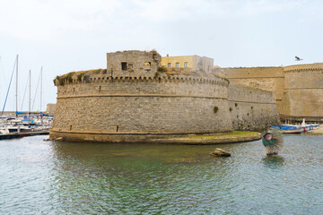 Coast of Salento at Gallipoli, Apulia, Italy