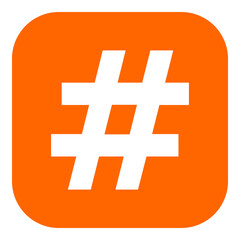 Obraz premium Hashtag und App Icon