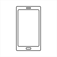 Mobile phone icon in line style