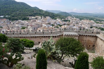 Fototapeta na wymiar Panoramic view of Arta, seen from Sant Salvador fortress. Majorca, Spain.
