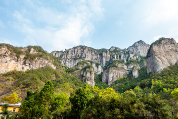 Fototapeta na wymiar Scenery of Yandang Mountain National Geopark, Wenzhou city, Zhejiang Province, China