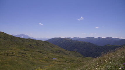 view of the mountains