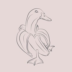 duck banana