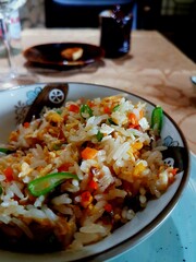 Japanese rice and tea