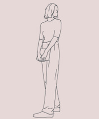 Fototapeta premium sketch of a person