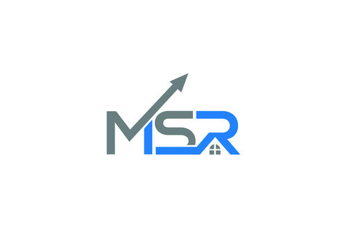 MSR Letter Logo Design with Creative Modern initial icon template