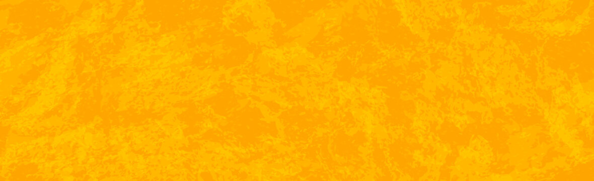 Orange panoramic abstract textured vibrant grunge background - Vector