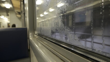 Obraz premium window in the train