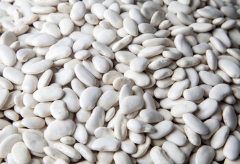 Heap of beans texture as background