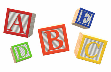 Alphabet Wooden Blocks Toy