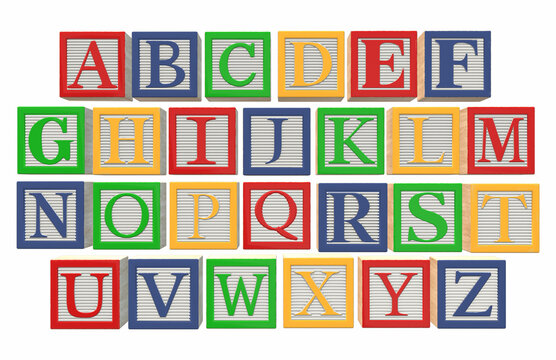Alphabet Wooden Blocks Toy