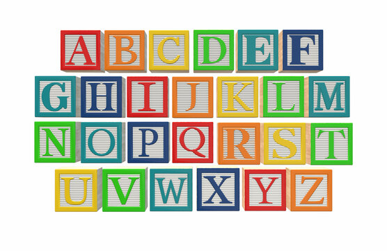 Alphabet Wooden Blocks Toy