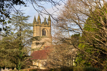 Obraz premium St Mary the Virgin Church in Chiddingstone, Kent, England