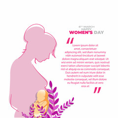 vector illustration for international women's day