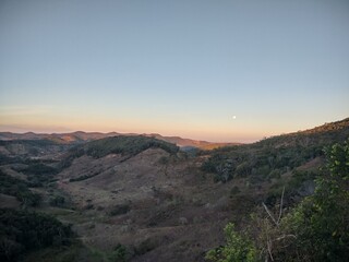 sunset in the mountains