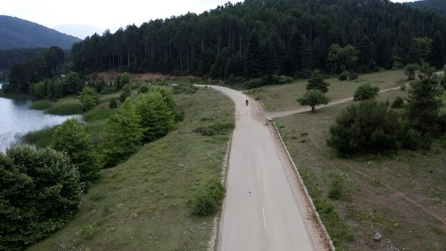 Bmw GS 1200 at Lake Doxa.