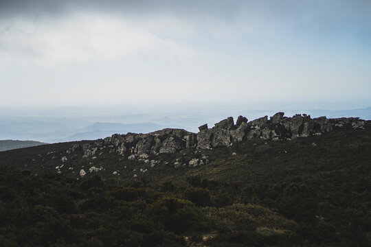 Paisaje del pico de aljive sierra de andalucia
