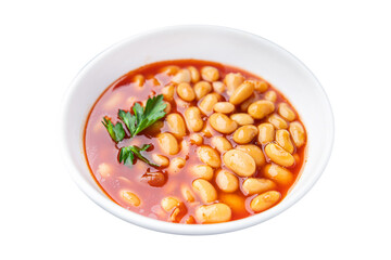 bean tomato sauce beans healthy food fresh portion healthy meal diet snack on the table copy space food background 