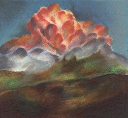 Pastel landscape