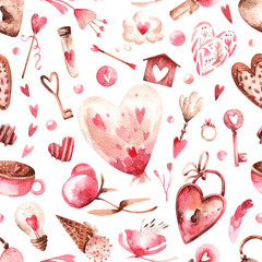 seamless pattern with love